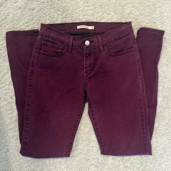 Levi's Denim - Levi’s Burgundy Super Skinny Jeans – Size 27